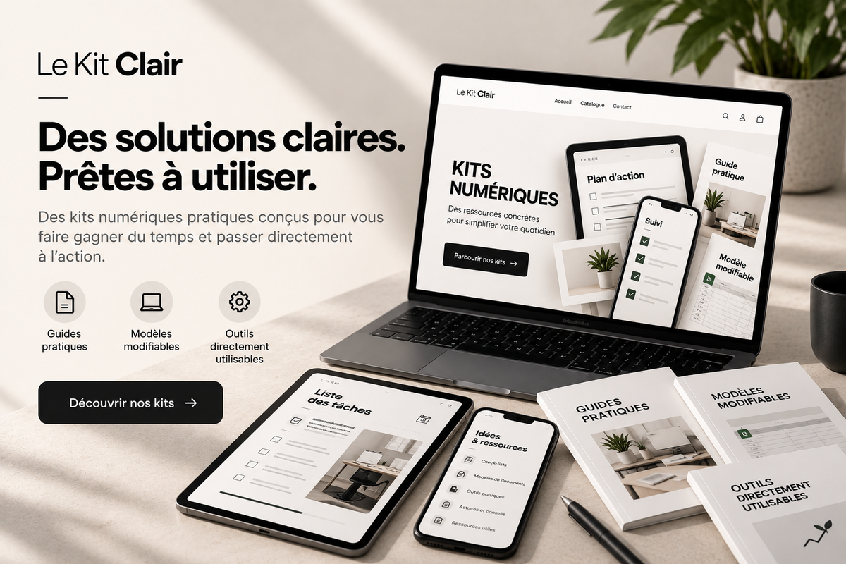 Le Kit Clair — solutions numériques prêtes à utiliser